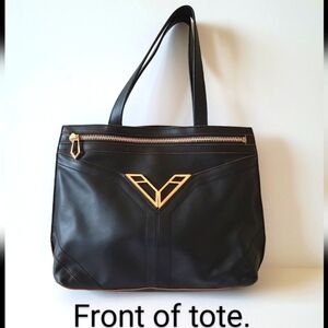 NEW Botkier Black Leather Tote